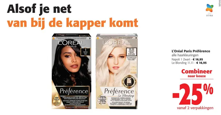 Aanbieding: L'Oréal Paris Préférence alle haarkleuringen