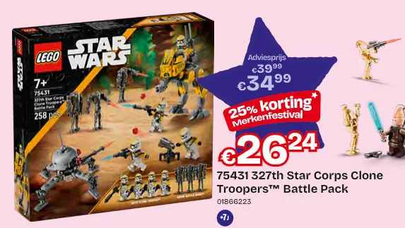 Aanbieding: 327th Star Corps Clone Troopers™ Battle Pack