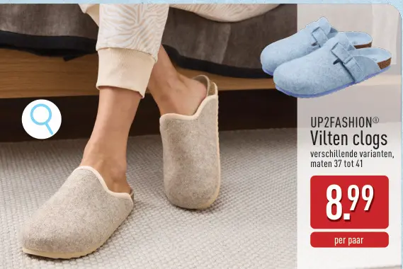 Promotie: Vilten clogs