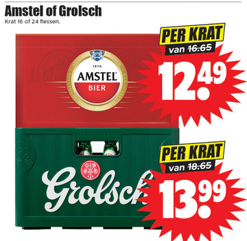 Aanbieding: Amstel of Grolsch