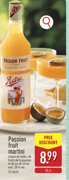 Offre: Passion fruit martini