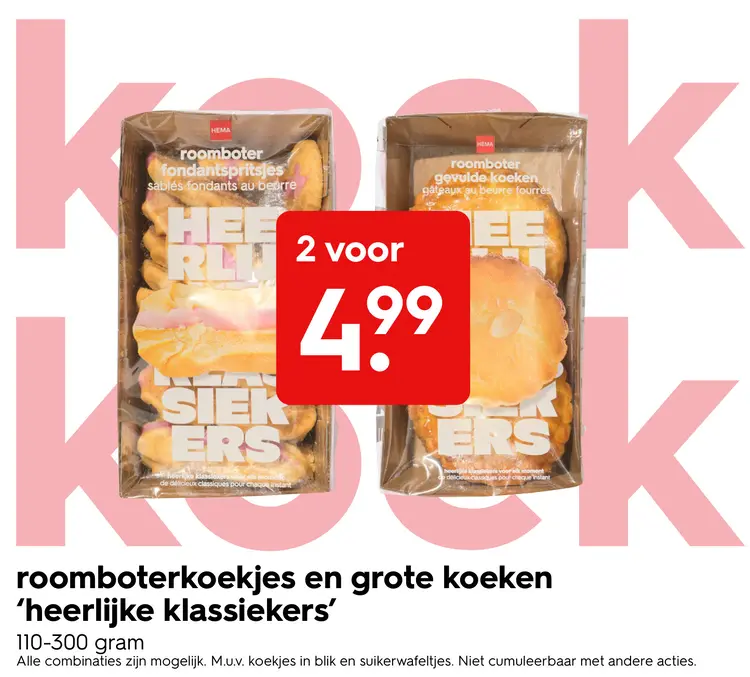 Promotie: Roomboterkoekjes en grote koeken ‘heerlijke klassiekers’