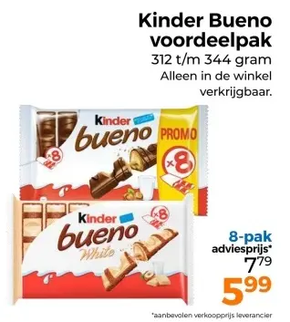 Aanbieding: Kinder Bueno voordeelpak