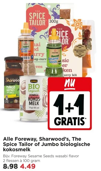 Aanbieding: Alle Foreway, Sharwood's, The Spice Tailor of
