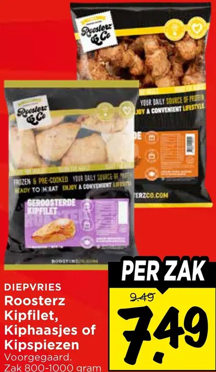 Aanbieding: Roosterz Kipfilet, Kiphaasjes of Kipspiezen