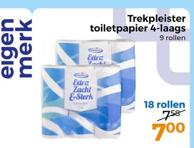 Aanbieding: toiletpapier 4-laags