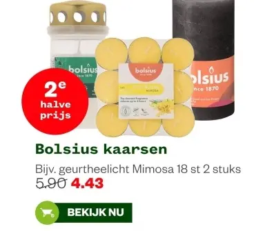 Aanbieding: Bolsius kaarsen