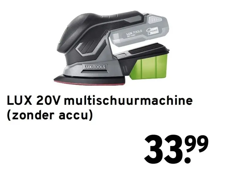 Aanbieding: 20V multischuurmachine