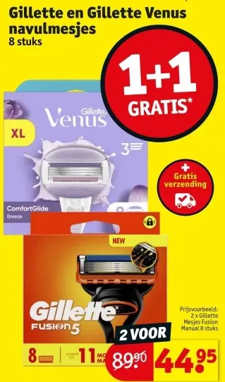 Promotie: Gillette en Gillette Venus navulmesjes