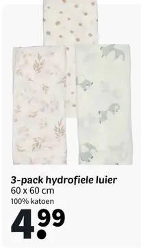 Aanbieding: 3-pack hydrofiele luier
