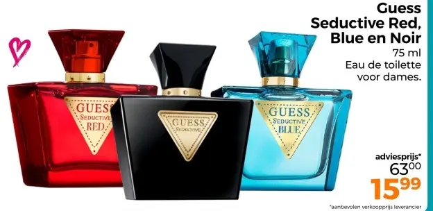 Aanbieding: Seductive Red, Blue en Noir