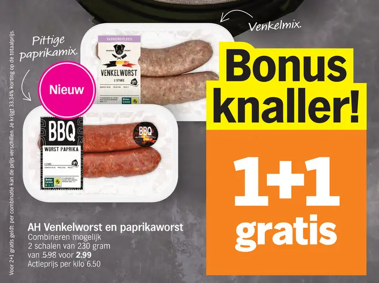 Promotie: Venkelworst en paprikaworst
