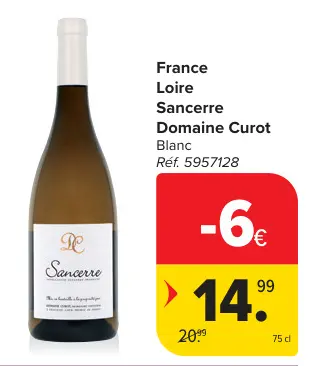 Offre: Sancerre Domaine Curot Blanc