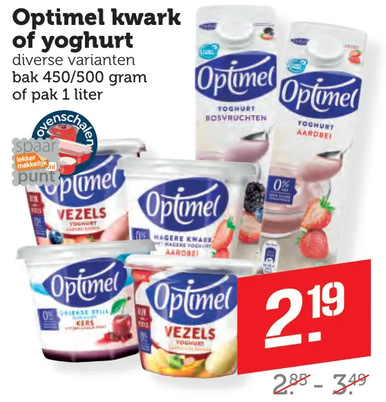 Aanbieding: kwark of yoghurt