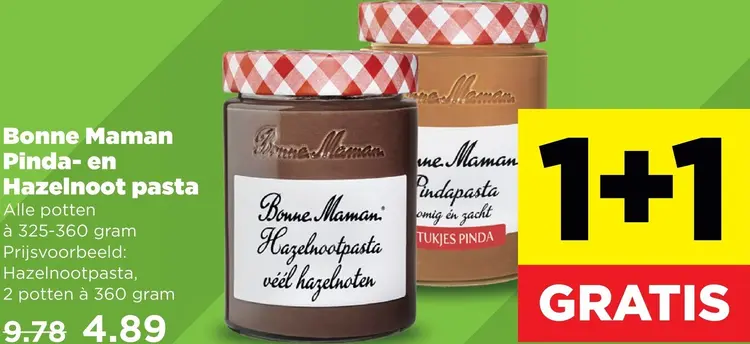 Aanbieding: Pinda- en Hazelnoot pasta