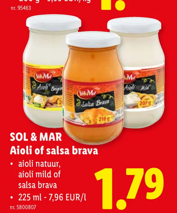Promotie: Aioli of salsa brava