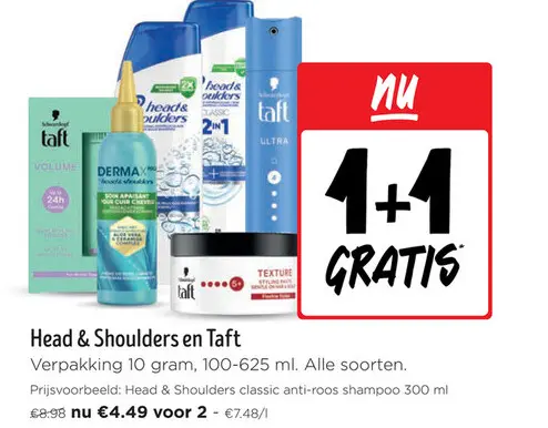 Promotie: Head & Shoulders en Taft
