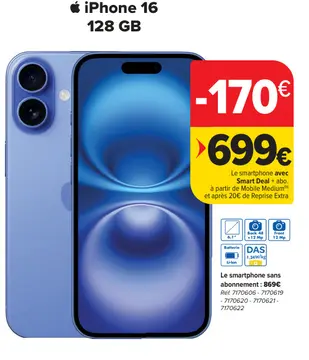 Offre: iPhone 16
