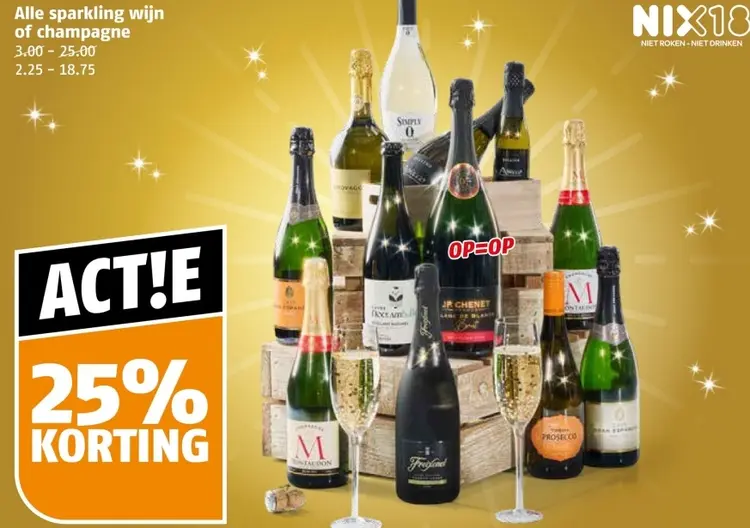 Aanbieding: Alle sparkling wijn of champagne