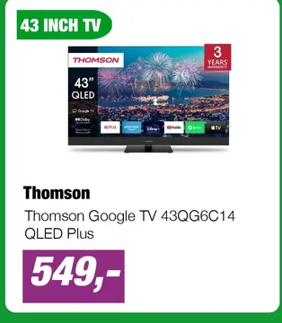 Aanbieding: Thomson Google TV QLED Plus