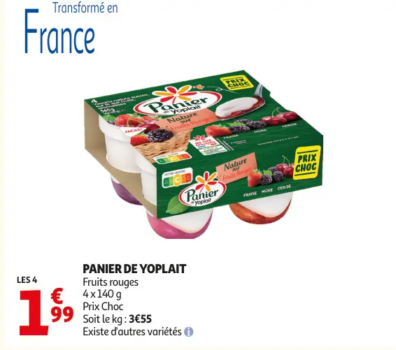 Aanbieding: Panier de Yoplait