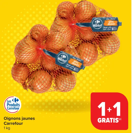 Offre: Oignons jaunes