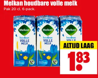 Aanbieding: Houdbare volle melk