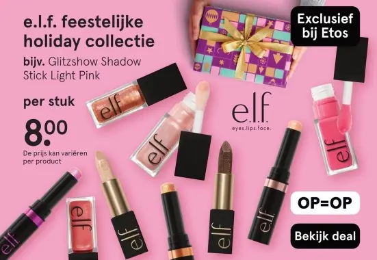 Aanbieding: e.l.f. feestelijke holiday collectie