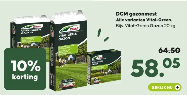 Aanbieding: DCM gazonmest Vital-Green