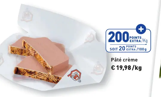 Offre: Pâté crème