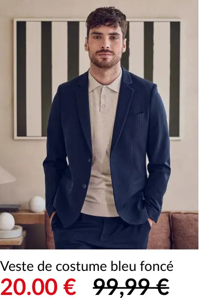 Offre: Veste de costume bleu foncé