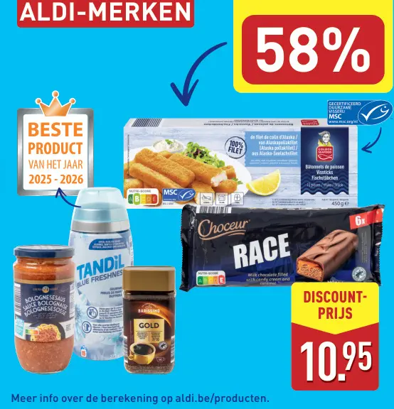 Promotie: Vissticks, Bolognesesaus, Luchtverfrisser, Ko