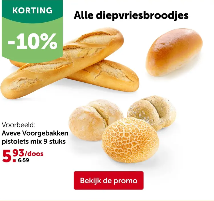 Promotie: Diepvriesbroodjes
