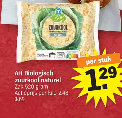 Promotie: Biologisch zuurkool naturel
