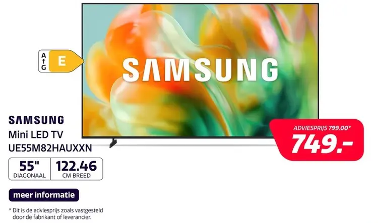 Aanbieding: Samsung 55" Mini LED 4K M82H (2026)