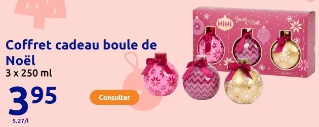 Offre: Coffret cadeau boule de Noël