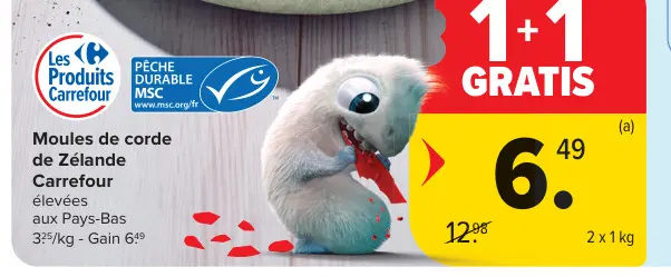 Offre: Moules de corde de Zélande