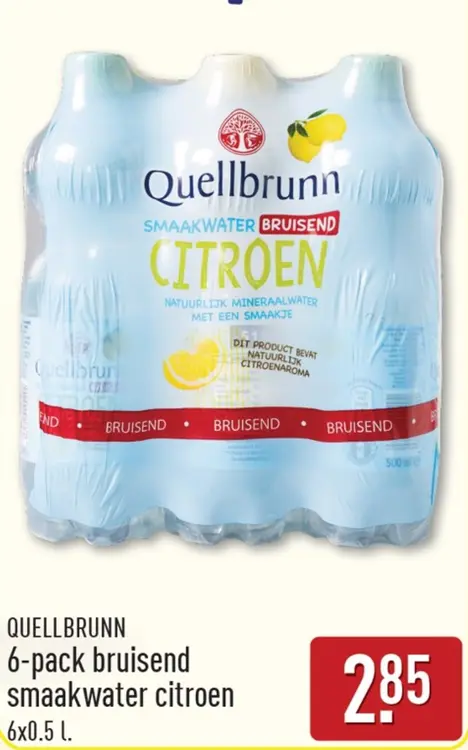 Aanbieding: 6-pack bruisend smaakwater citroen