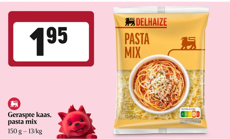 Promotie: Geraspte kaas, pasta mix