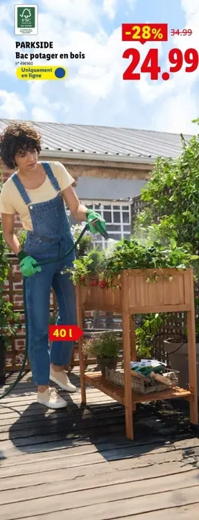 Offre: Bac potager en bois