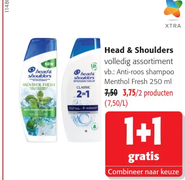Promotie: Anti-roos shampoo Menthol Fresh