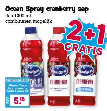 Aanbieding: Ocean Spray cranberry sap