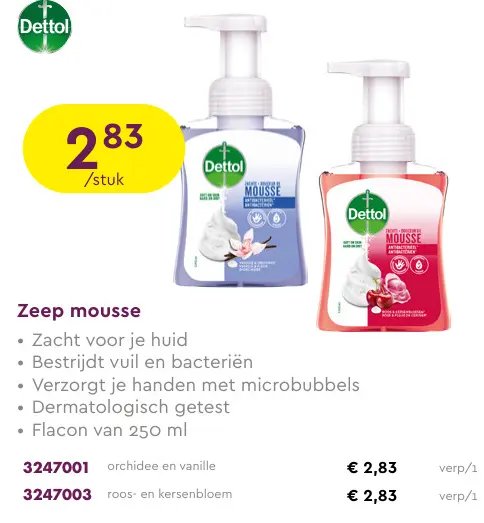 Promotie: Zeep mousse
