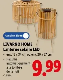 Offre: Lanterne solaire LED
