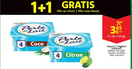 Offre: Yaourt / Yoghurt PERLE DE LAIT