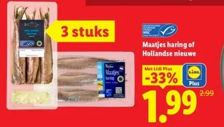 Aanbieding: Maatjes haring of Hollandse nieuw