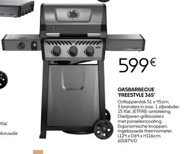 Aanbieding: GASBARBECUE 'FREESTYLE 365'
