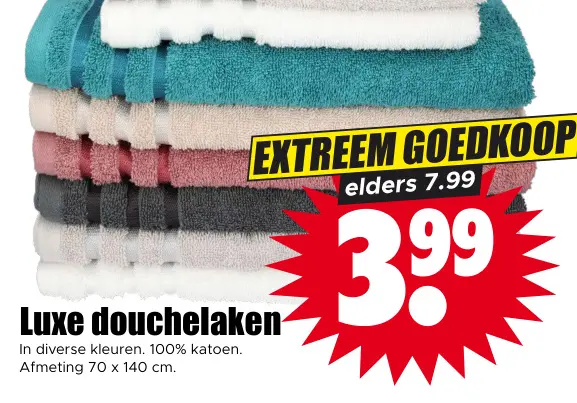 Aanbieding: Luxe douchelaken