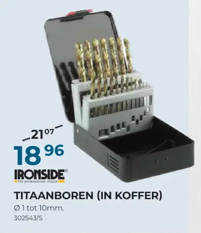 Promotie: Titaanboren (in koffer)