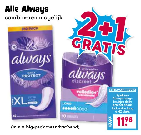 Aanbieding: Alle Always